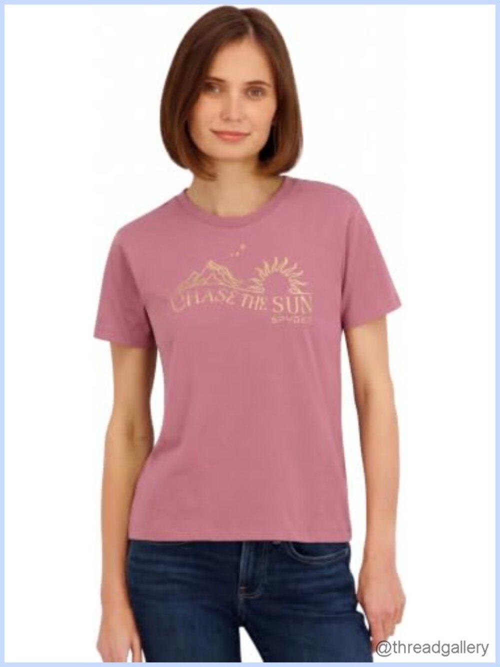 Spyder Metallic Sun Graphic Short Sleeve Crew Neck Tee